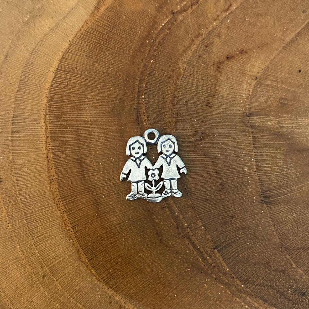 RETIRED James Avery "Love Is" Charm, Sterling Silver